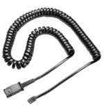 Plantronics U10 Coil Cord to QD Modular Plug