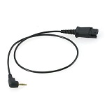 Plantronics QD to 2.5mm 18 Inch Cable - Click Image to Close