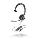 Plantronics Blackwire 3310-M Mono USB Headset - Click Image to Close