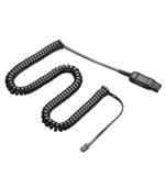 Plantronics U10P-S19 Coil Cord to QD Modular Plug - Click Image to Close